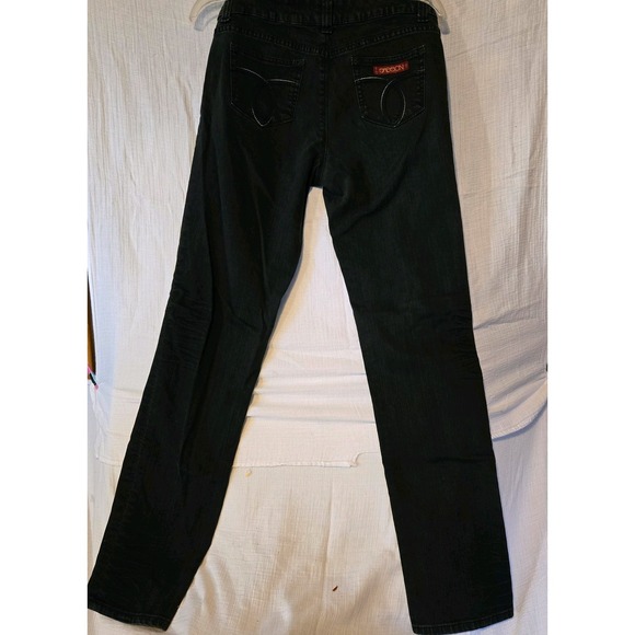 Vintage Sasson Jeans Ooh La La Straight Leg Hustle Women's 6 High Waisted Black - Picture 5 of 9
